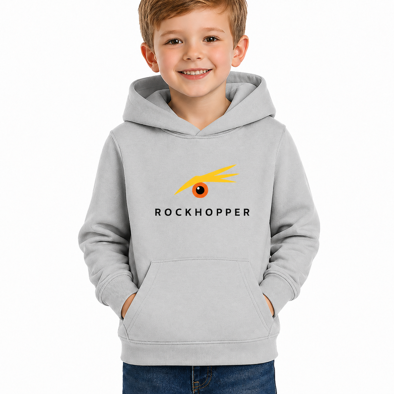 ROCKHOPPER KIDS HOODIE heather grey