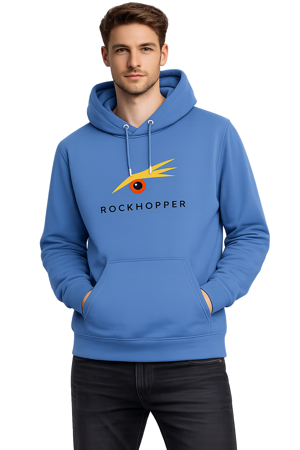 ROCKHOPPER MENS HOODIE mindful blue