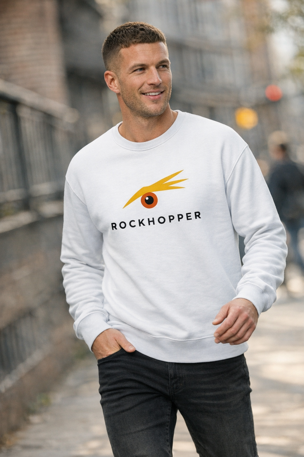 ROCKHOPPER MENS SWEATSHIRT white