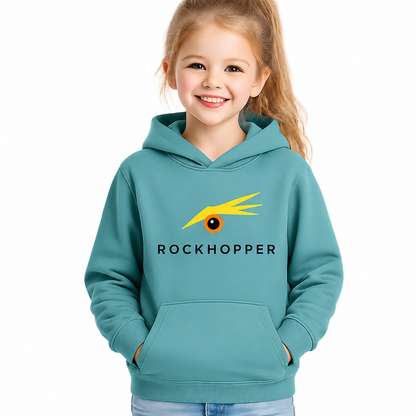 ROCKHOPPER KIDS HOODIE teal monstera