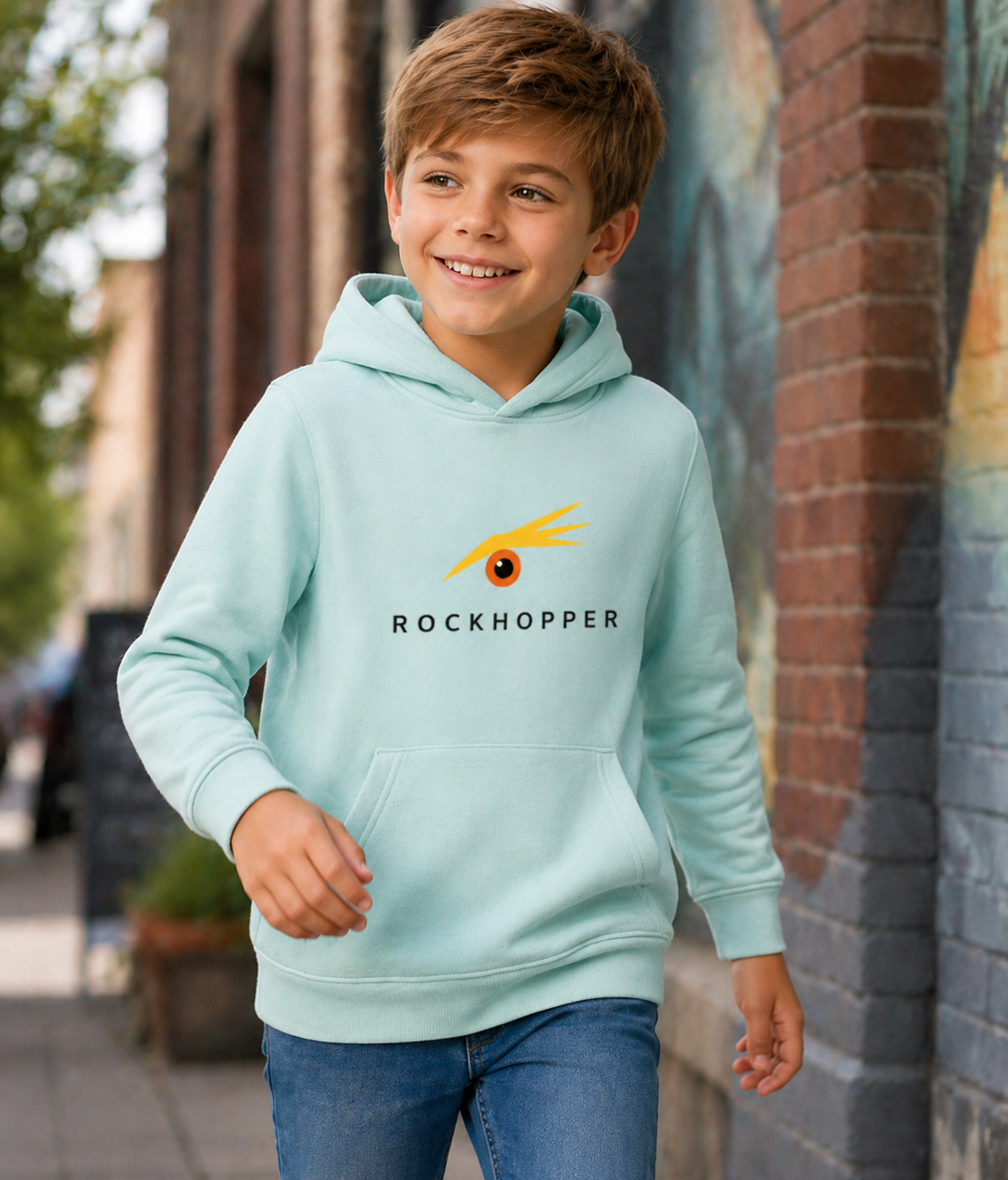 ROCKHOPPER KIDS HOODIE caribbean blue