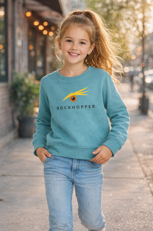 ROCKHOPPER KIDS SWEATSHIRT monstera teal