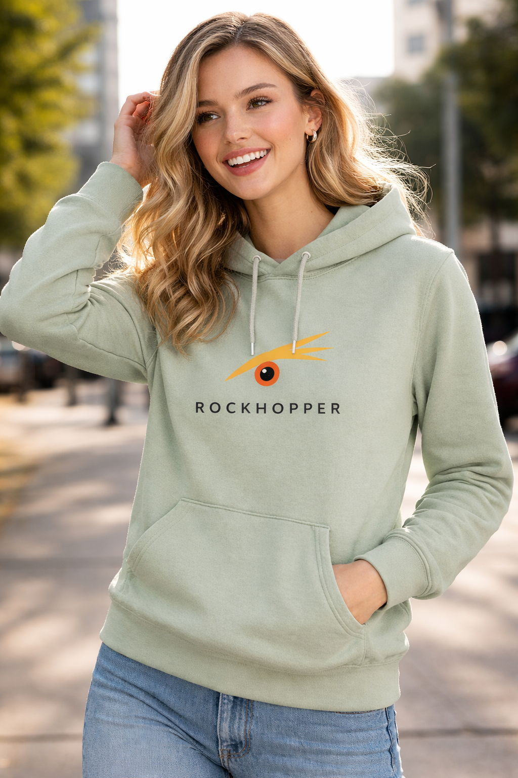 ROCKHOPPER WOMENS HOODIE misty jade