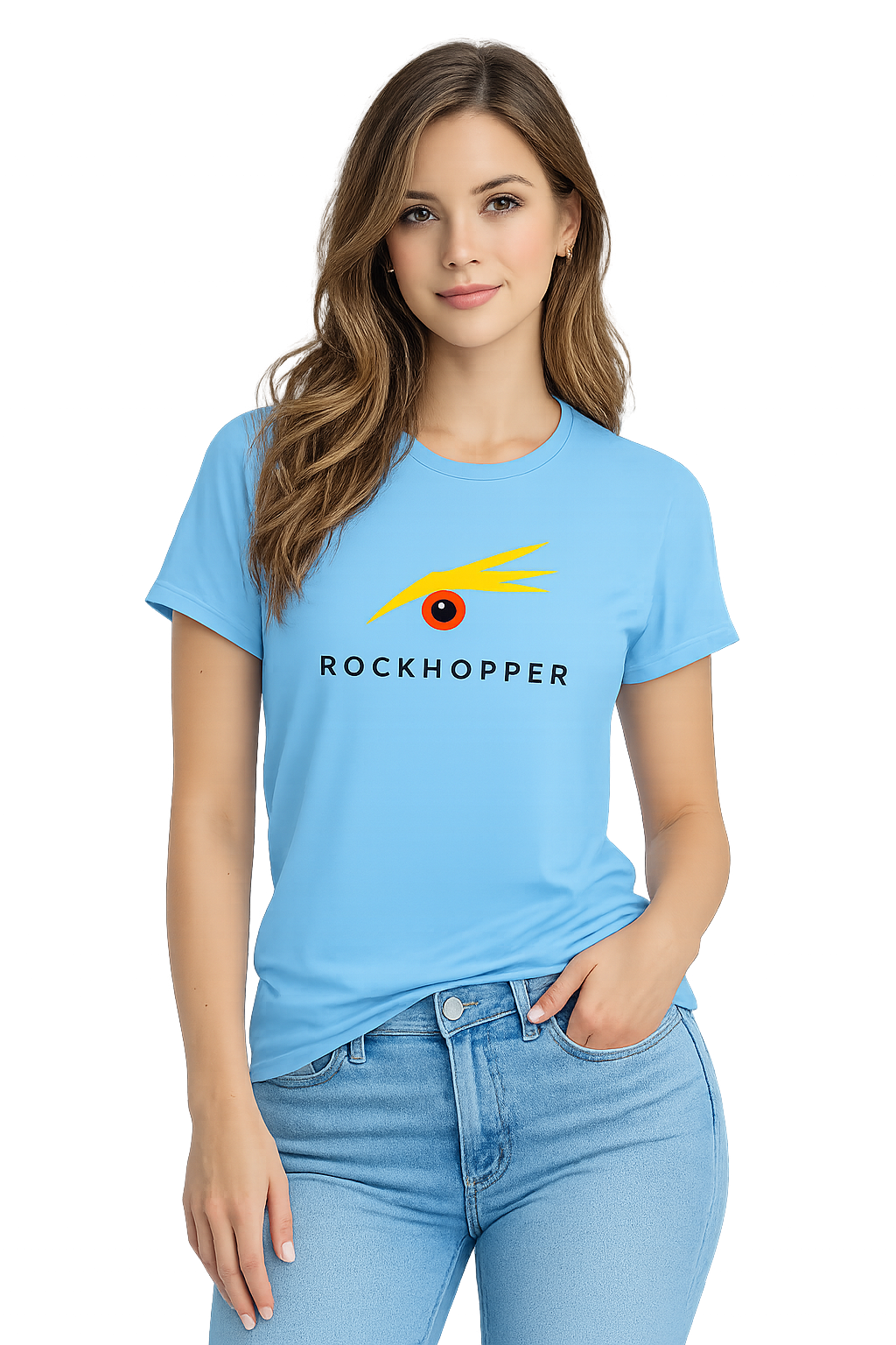 ROCKHOPPER WOMENS T aqua blue